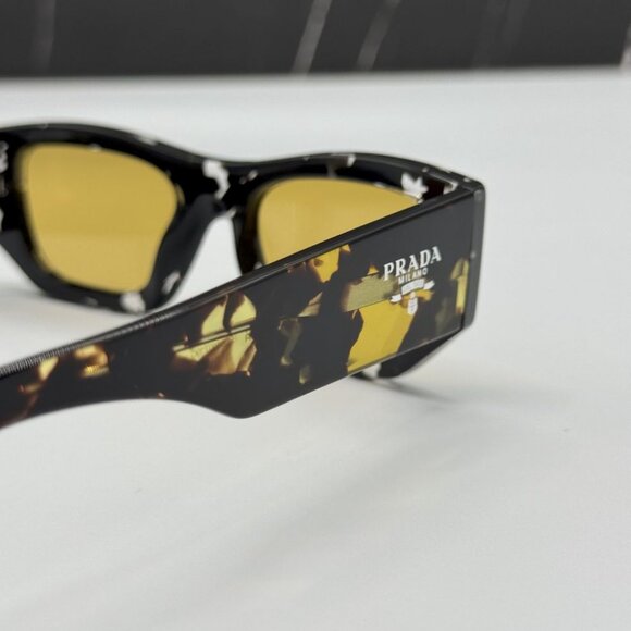 NEW PRADA PRA01S 15O10C SUNGLASSES MEN PR A01S 15O10C HAVANA SQUARE SPR A01 - Picture 7 of 10
